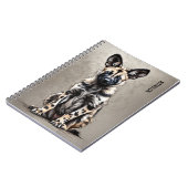 PERSONALISIEREN: Wildhund | Notebook-Journal Notizblock (Linke Seite)