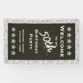 Personalisieren: Willkommen bei meiner 50. Geburts Banner