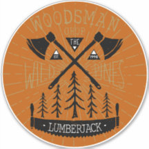 Personalisieren Woodsman Lumberjack Crossed Axes P