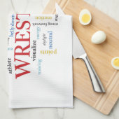 Personalisieren, Wrestling Coach Vielen Dank in Wo Geschirrtuch (Viertel Falte)