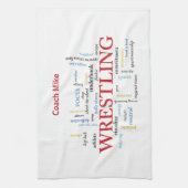 Personalisieren, Wrestling Coach Vielen Dank in Wo Geschirrtuch (Vertikal)