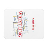 Personalisieren, Wrestling Coach Vielen Dank in Wo Magnet (Horizontal)