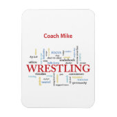 Personalisieren, Wrestling Coach Vielen Dank in Wo Magnet (Vertikal)