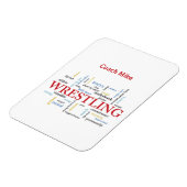 Personalisieren, Wrestling Coach Vielen Dank in Wo Magnet (Linke Seite)