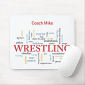 Personalisieren, Wrestling Coach Vielen Dank in Wo Mousepad (Mit Mouse)