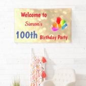 Personalisiert 100. Geburtstag Banner (Insitu)