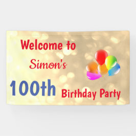 Personalisiert 100. Geburtstag Banner