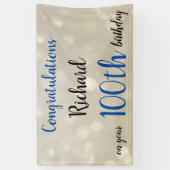 Personalisiert 100. Geburtstag Banner (Vertikal)