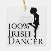 Personalisiert 100% Irish Dancer Hard Shoe Weihnac Keramikornament (Vorderseite)