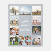 Personalisiert 10 FotoCollage Fleecedecke (Vorderseite)