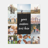 Personalisiert 10 FotoCollage Fleecedecke (Vorderseite)