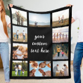 Personalisiert 10 FotoCollage Fleecedecke