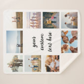 Personalisiert 10 FotoCollage Sherpadecke (Vorderseite (Horizontal))