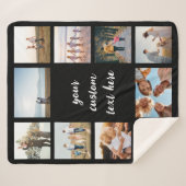 Personalisiert 10 FotoCollage Sherpadecke (Vorderseite (Horizontal))