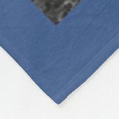 Personalisiert 11 Foto Collage Classic Blue Fleecedecke (Ecke)