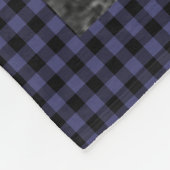 Personalisiert 11 Foto Collage Navy Blue Karo Fleecedecke (Ecke)
