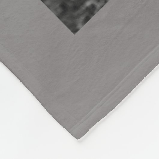 Personalisiert 11 FotoCollage BLESSED Gray Fleecedecke (Ecke)