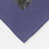 Personalisiert 11 FotoCollage BLESSED Navy Blue Fleecedecke (Ecke)