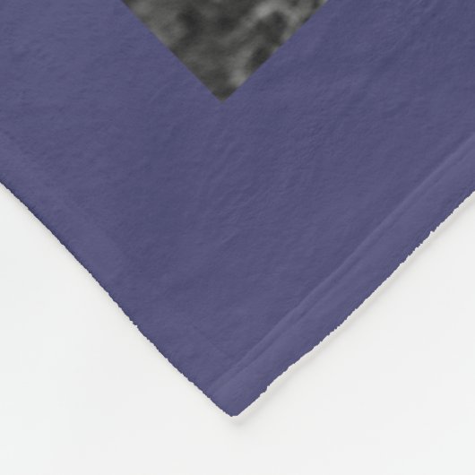 Personalisiert 11 FotoCollage BLESSED Navy Blue Fleecedecke (Ecke)