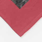 Personalisiert 11 FotoCollage BLESSED Red Fleecedecke (Ecke)