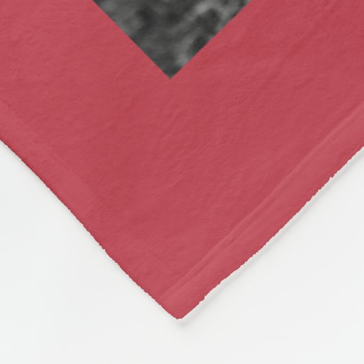 Personalisiert 11 FotoCollage BLESSED Red Fleecedecke (Ecke)