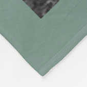 Personalisiert 11 FotoCollage Dusty Green Fleecedecke (Ecke)