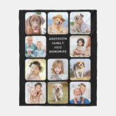 Personalisiert 11 Fotocollage Erstellen Sie Ihre e Fleecedecke (Vorderseite)