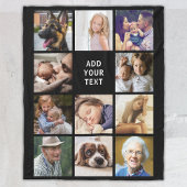 Personalisiert 11 FotoCollage Fleecedecke