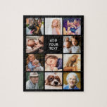 Personalisiert 11 FotoCollage Puzzle<br><div class="desc">Es ist Zeit, Ihren Lieben etwas ganz besonderes zu geben, etwas wirklich Einzigartiges, das sie nie vergessen werden. Zeigen Sie ihnen, wie wichtig Ihnen das personalisierte Rätsel ist. Dieses Geschenk bietet ein unvergessliches Design, das auf Sie und Ihre Lieben zugeschnitten ist, mit einem schwarzen Hintergrund, den Sie in jede Farbe...</div>