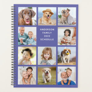 Personalisiert 11 FotoCollage Trendy Periwinkle Planer