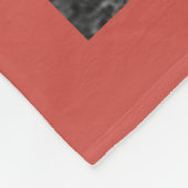 Personalisiert 11 FotoCollage Warm rot Fleecedecke (Ecke)