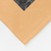 Personalisiert 11 Fotomaterial Orange Fleecedecke (Ecke)