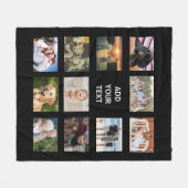 Personalisiert 11 Fotomontage Fleece Blanket (Vorderseite (Horizontal))