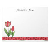 Personalisiert 11 x 8,5 notizblock (Vorderseite)