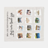 Personalisiert 12 Fotomaterial Fleecedecke (Vorderseite (Horizontal))