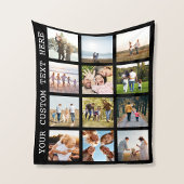 Personalisiert 12 Fotomaterial Fleecedecke