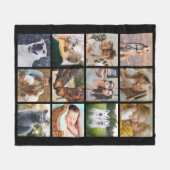 Personalisiert 12 Fotomaterial Fleecedecke (Vorderseite (Horizontal))