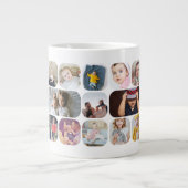 Personalisiert 13 Fotos und Text Jumbo-Tasse (Vorderseite)