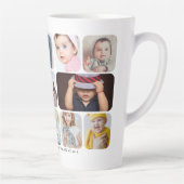 Personalisiert 13 Fotos und Text Milchtasse (Rechts)