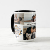 Personalisiert 15 oz Blue & Gold Edition Tasse (Vorderseite Links)