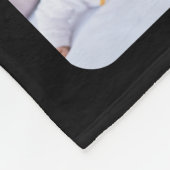 Personalisiert 16 FotoCollage Oma Black Fleecedecke (Ecke)