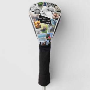 Personalisiert 16 Vater FotoCollage Golf Headcover