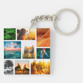 Personalisiert 18 Fotomaterial Vorlage Gerahmt Schlüsselanhänger (Rückseite)