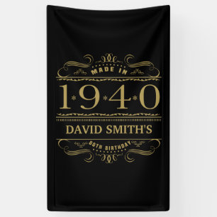 Personalisiert 1940 80. Geburtstag Banner