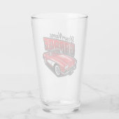 Personalisiert 1961 Red Classic Sports Car Garage Glas (Rückseite)