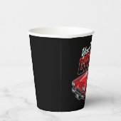 Personalisiert 1961 Red Classic Sports Car Garage Pappbecher (Rechts)