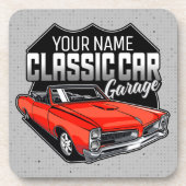 Personalisiert 1966 GTO Classic Car Garage Getränkeuntersetzer (Vorderseite)