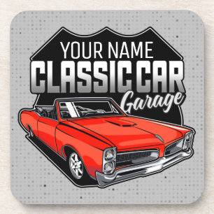 Personalisiert 1966 GTO Classic Car Garage Getränkeuntersetzer