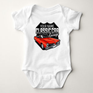 Personalisiert 1966 Konvertible Classic Car Garage Baby Strampler