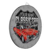Personalisiert 1966 Konvertible Classic Car Garage Dartscheibe (Vorderseite Links)